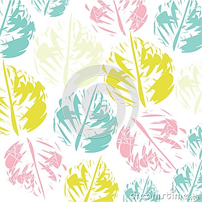 Trendy seamless pattern with brush strokes. Colorful texture for desing Stock Photo